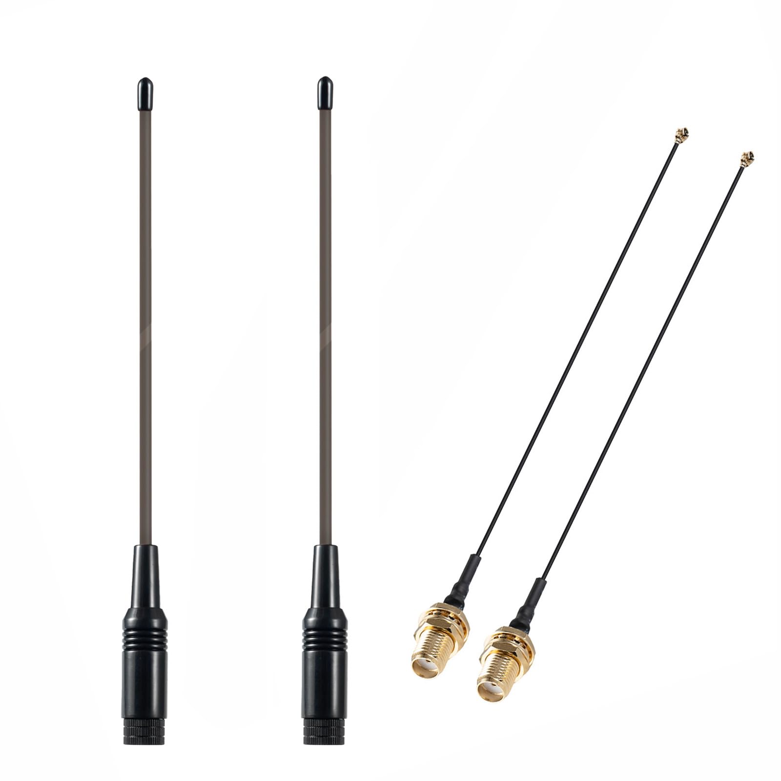 eifagur Long Range Soft Whip 915MHz LoRa Antenna with SMA Male Connector for Heltec V3 Meshtastic LORA32 915MHz ESP32 LoRa OLED Board + IPEX Extension Cable Adapter（2 Sets）,