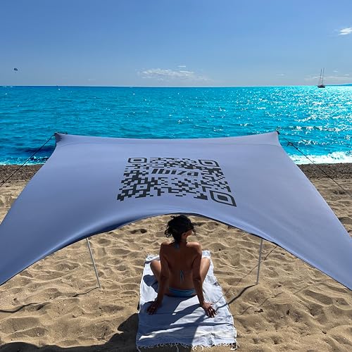 Tienda campaña Playa 2024 Ibiza by KliKil : toldo Playa Plegable 220x200cm protección Solar UPF50+ Impermeable Montaje rápido y transportable sombrilla Playa Carpa Playa Bebe y Refugio Playa