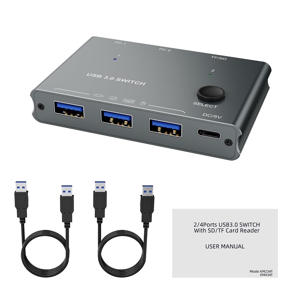 USB 3.0 Sharing Switcher High-Speed Multi-Function Interface for