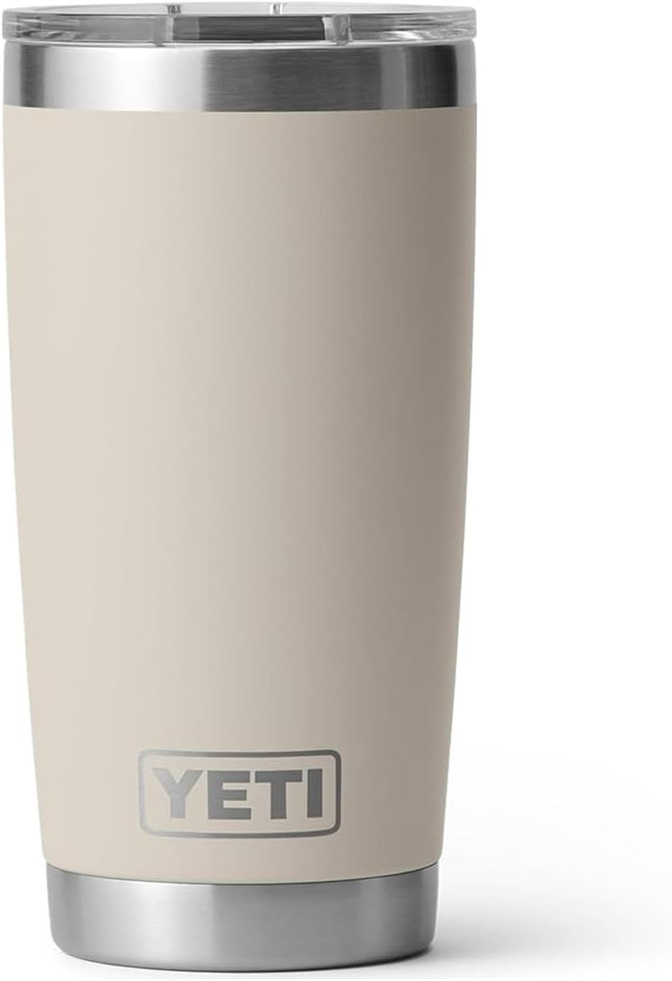 YETI Rambler 20 oz Tumbler, Stainless Steel, Vacuum Insulated with MagSlider Lid, Cape Taupe