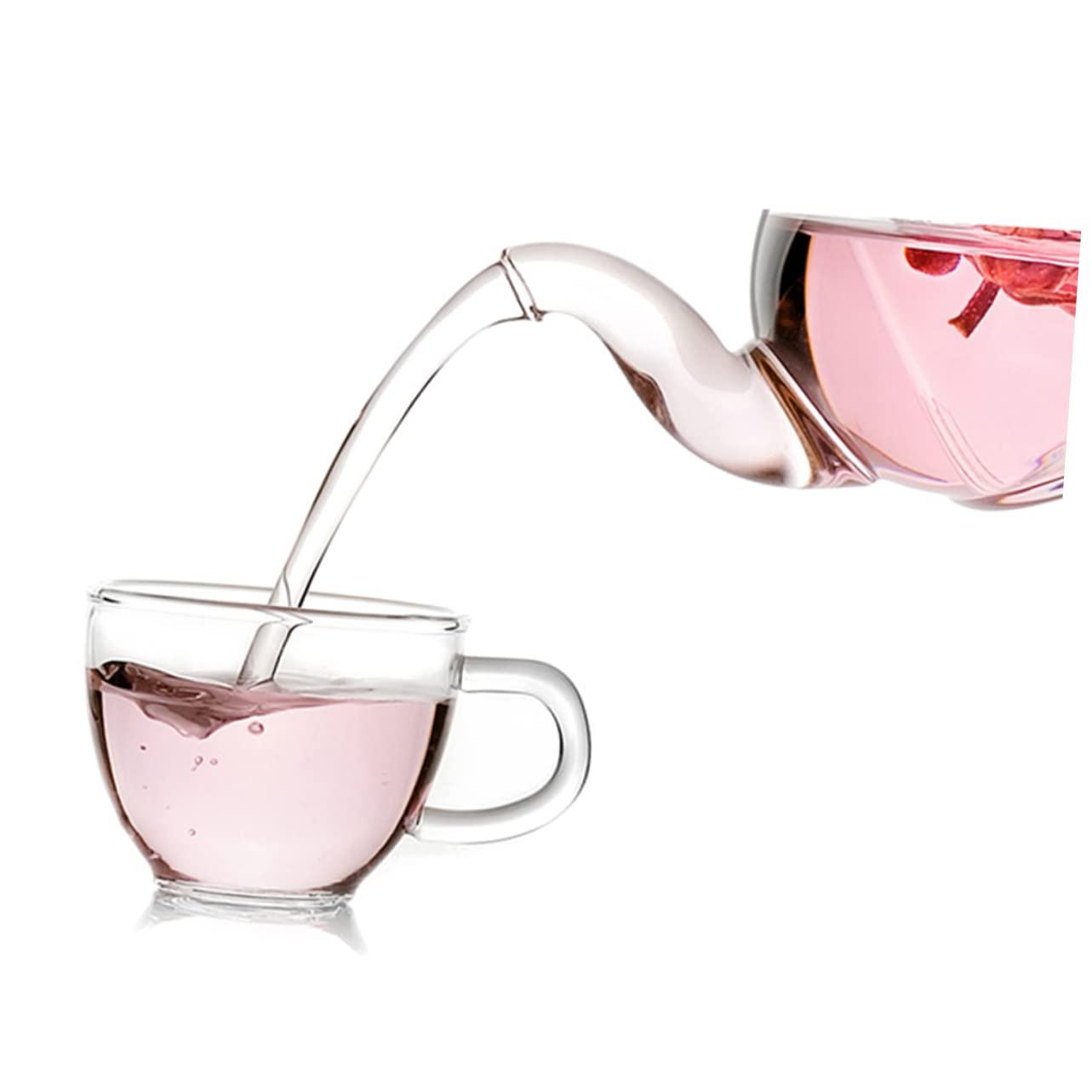 Juego de té Kungfu de 6 Piezas con Tetera y Tazas Resistentes al Calor para té Caliente y frío.