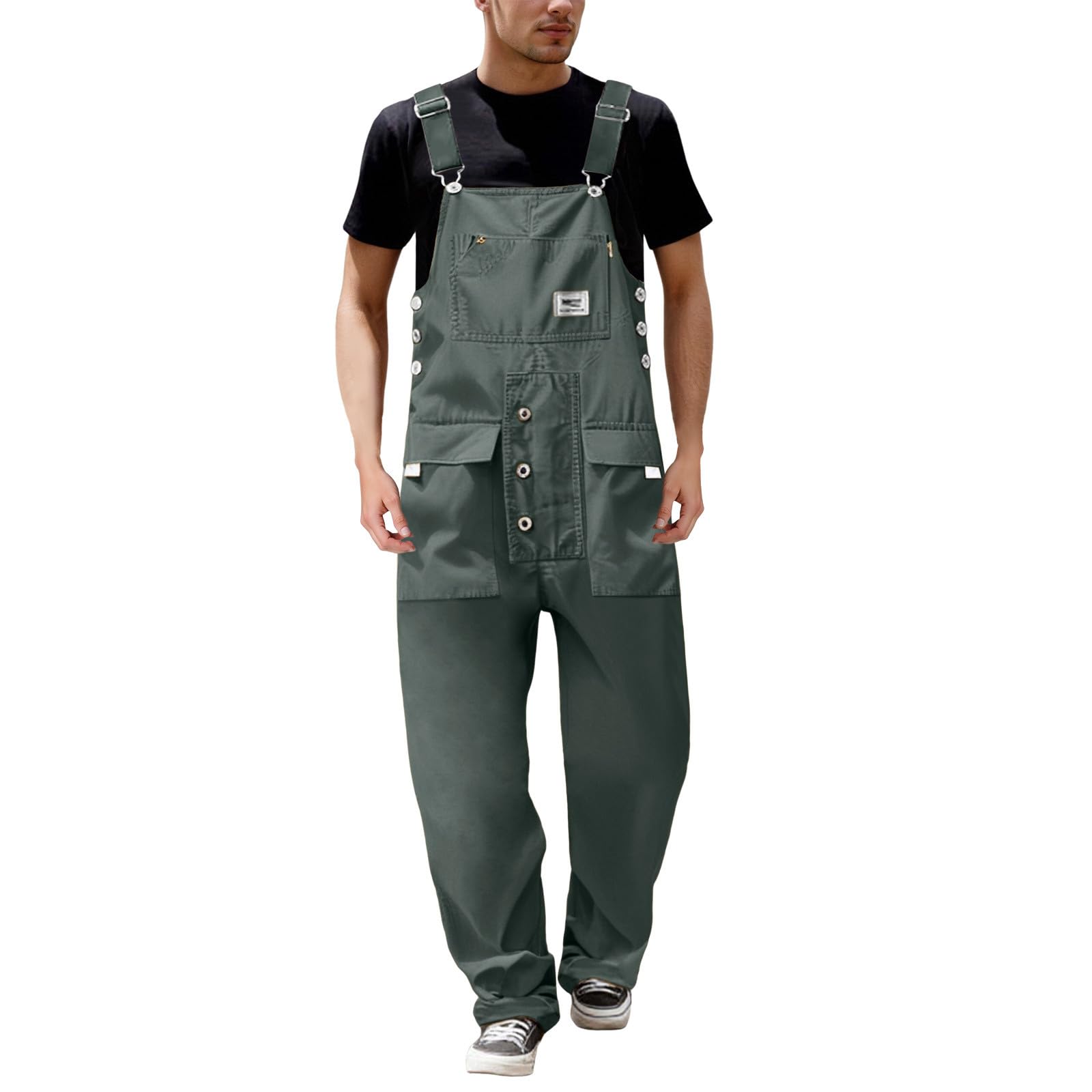 Generisch Herren-Cargohose Gerade Bein Overall Mehrere Taschen Outdoor Wandern Arbeitskleidung Strapazierfähig Bequem Alltag Frühling