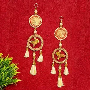 TIED RIBBONS Wall Decoration Item Wall/Door Hangings for Home Decoration - Decoration Item for Home