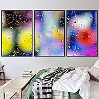 3 Piece Framed Canvas Wall Art 3D Abstract Canvas Prints Home Artwork Decoration for Living Room,Bedroom - 16