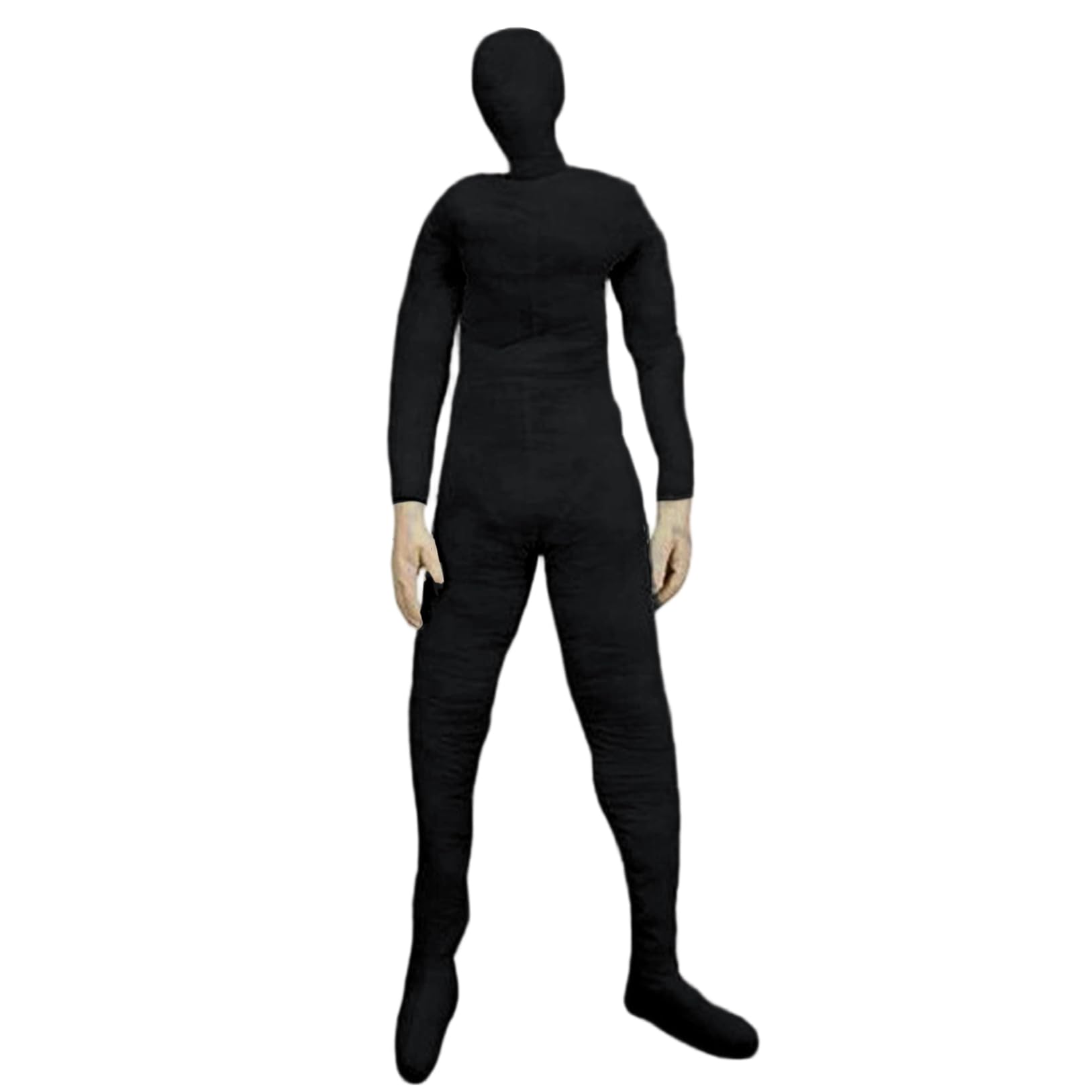 CAKEEYUM 70.9 Inch DIY Posable Stuffed Dummy Prop Full Body Mannequin with Hands Halloween Decor for Haunted Houses Party - Black