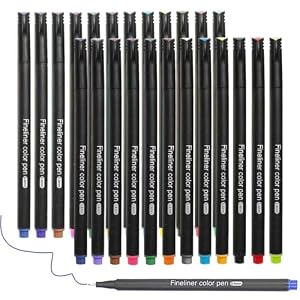 Belenova Fineliner Stifte Set, 24 Stück
