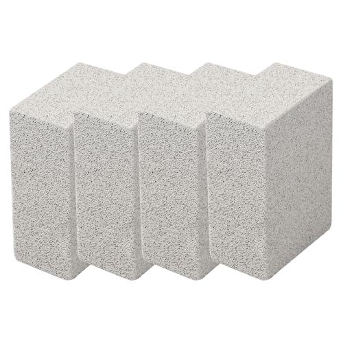 Culinavog 4 Piezas Piedra De Limpieza De Pómez, Ladrillos limpios para Parrilla, Ladrillo de Piedra de Limpieza de Parrilla Resistente, Herramienta de Limpieza de Barbacoa para Parrilla/Cocinas