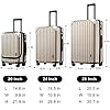 LEVEL8-Lightweight-Carry-on-SuitcaseLuggage-Suitcase-Set-ABSPC-Hardshell-Spinner-Trolley-for-Luggage-with-Double-TSA-Locks-Champagne-36L68L104L3-Pcs-Set LEVEL8 Lightweight Carry-on Suitcase,Luggage Suitcase Set, ABS+PC Hardshell Spinner Trolley for Luggage with Double TSA Locks (Champagne, 36L/68L/104L,3 Pcs Set)