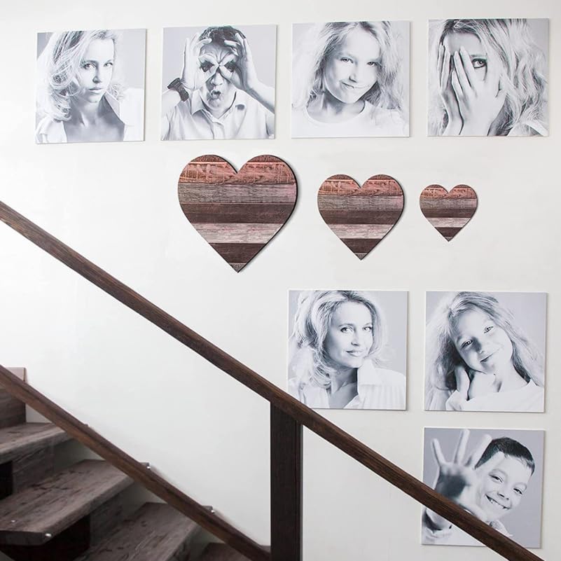 Décoration murale en bois cœur pour chambre à coucher chic - 6