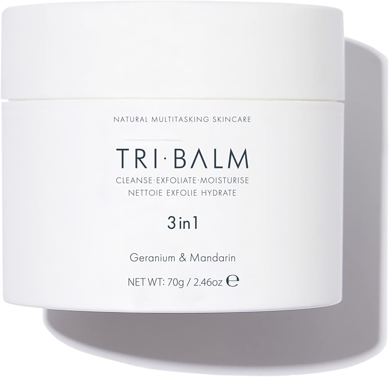 FORMULAE PRESCOTT | Tri-Balm 3 in 1 Facial Balm 70g Jar | Facial Cleanser, Facial Exfoliant, & Facial Moisturizer Jar| All Natural Skin Care (2.46 Oz)