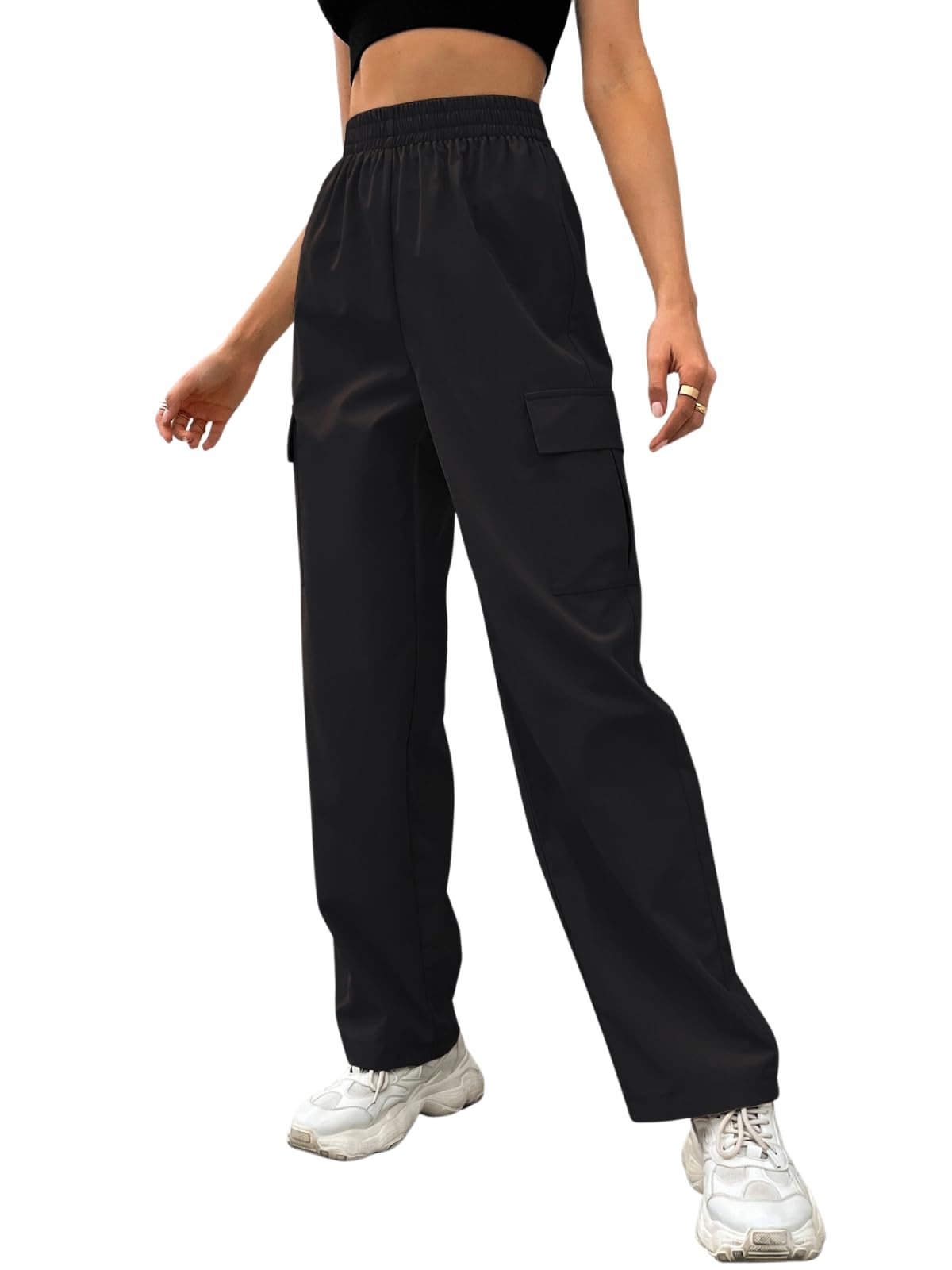dhruvi trendz Trousers for Women | Women Trousers | Women's High-Waisted Pant | Women Trousers Pants | Regular Fit Korean Trousers for Women-picture-16