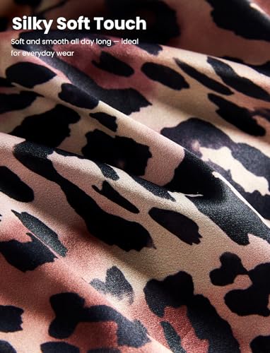 PATPAT Girls Satin Pajama Set - Silky Long Sleeve Sleepwear for Kids with Bag,Ages 5-14 Years 6