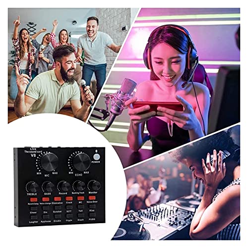 Kondensatormikrofon-Bundle Mit Live-Soundkarte, Bm-800-Mikrofon-Kit Mit Verstellbarem Mikrofonarm-Ständer Schreibtisch… – Bild 3