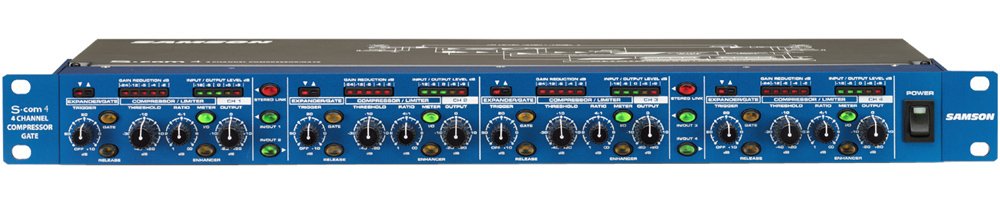 Samson S-com 4 Four Channel Compressor/Gate front panel