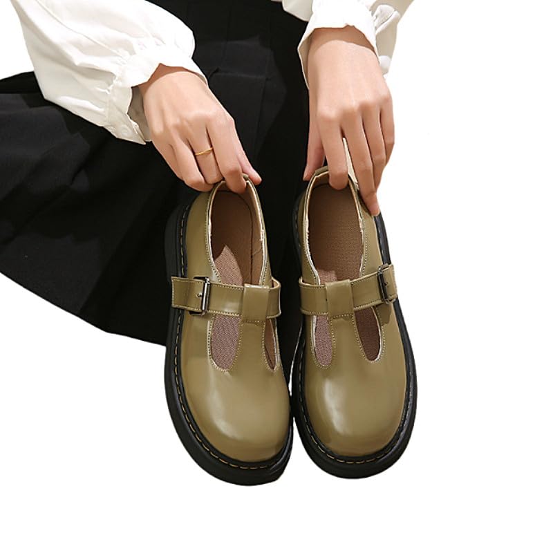 Chaussures Mary Jane robustes style Oxford avec bride ajustable