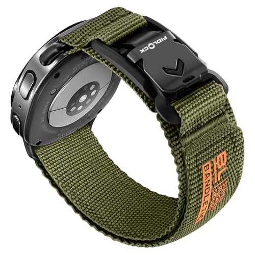 Image of Bandletic Compatible with Samsung Galaxy Watch 8 Band 40mm 44mm /8 Classic 46 mm Women /Men, No Gap Rugged Nylon Sport Strap for Galaxy Watch 8 Classic Band 46mm /8 44mm 40mm 2025 with Magnetic V-Buckle
