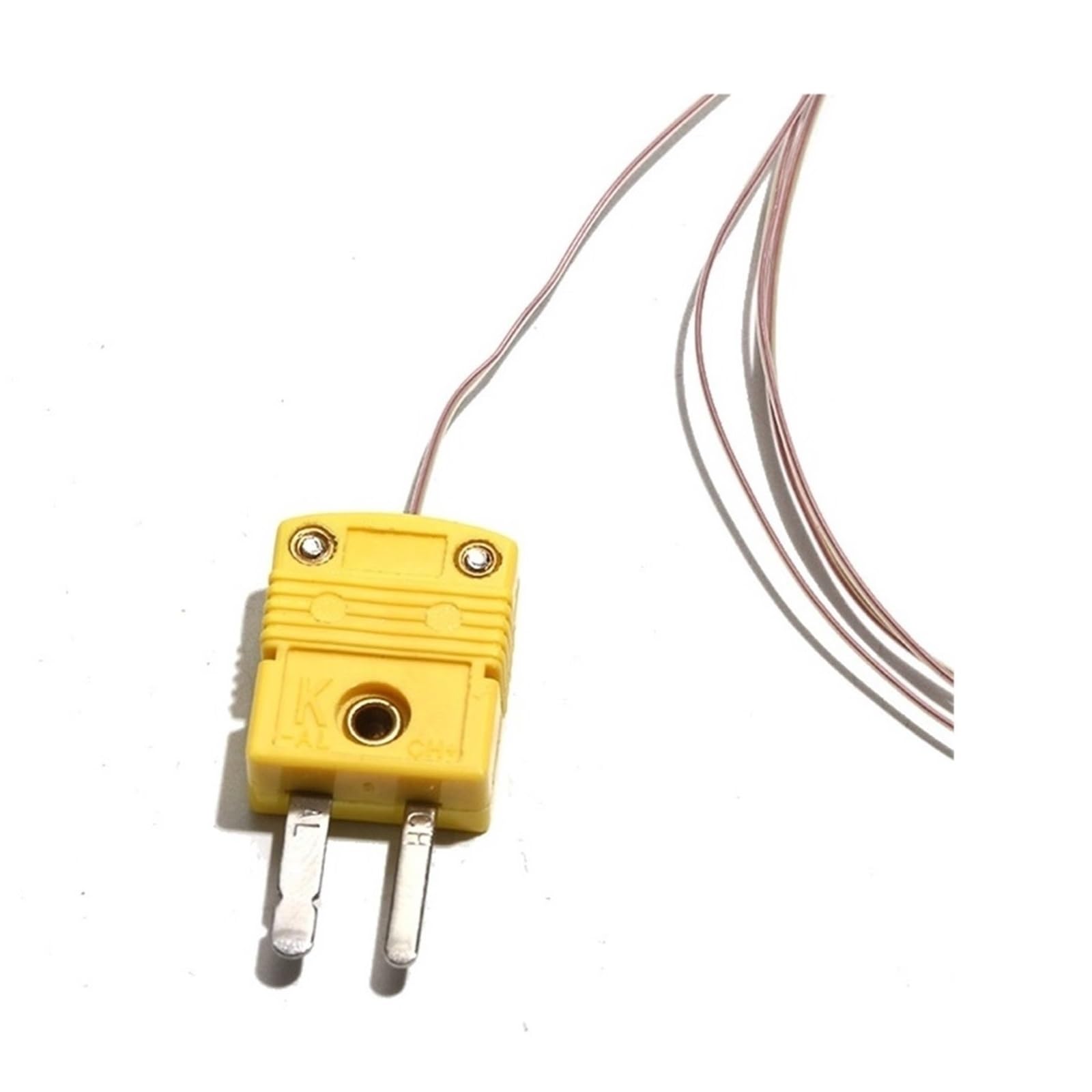Termopara typu K TT-K-30-SLE, składany kabel czujnika 0,5 m do 3 m, linia pomiarowa w wysokiej temperaturze z płytą (kabel PTFE, 2 m)