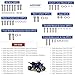 GOLKNHA 673 PCS 304 Stainless Steel Bolt & Screw Kit for Yamaha Banshee YFZ350 YFZ 350, ATV Fasteners for Complete Maintenance