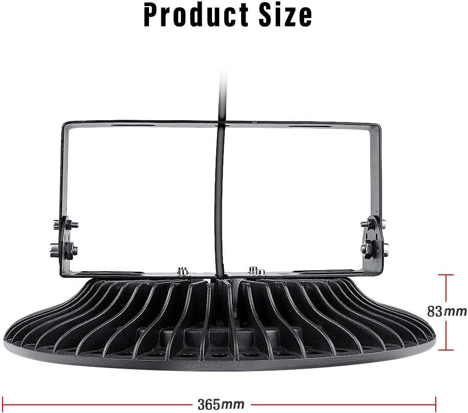 300W LED High Bay Lights IP56 Waterproof 110V LED Lighting Fixture 24000LM 6500K Warehouse Industrial Factory Shop Lamp — view 2