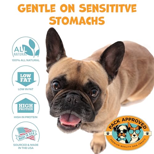 Dehydrated Chicken Dog Treats - High Protein, Single Ingredient - Crunchy Chew Sticks - 6.2oz