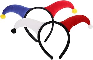 ifundom Juego de 2 Diademas de Color Rojo Y Accesorio para Fiesta de Carnaval Disfraces de Halloween Accesorios de