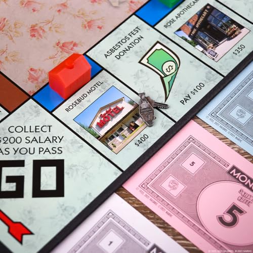 Monopoly Schitt's Creek juego de mesa edición coleccionista miniatura 4