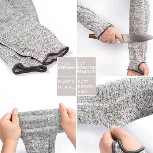 Manga anticorte HPPE nivel 5 de 30cm para protección laboral de brazo y muñeca 6