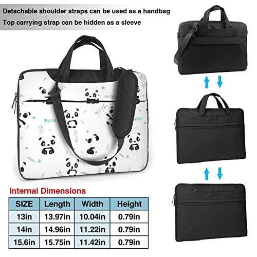Sac ordinateur 15.6 pouces Debou Panda antichoc avec poignée ergonomique