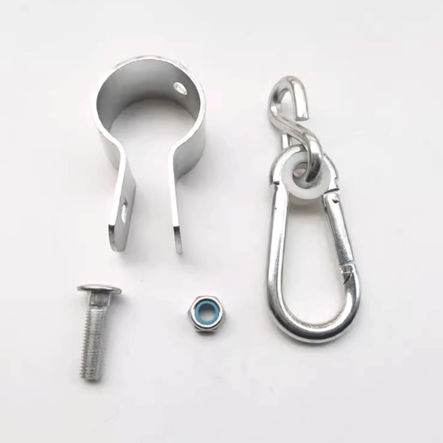 Hammock Hooks，Swing Hooks Heavy Duty， Swing Hook Horizontal Bar Swing Buckle Accessories Load-Bearing Lifting Ring Round Tube Fastener Swing Round Pipe Hook(50 mm)