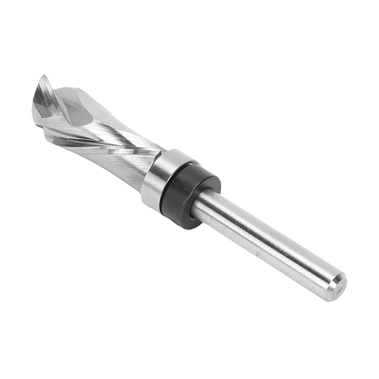 LiebeWH Extra Long Compression Flush Trim Router Bit, Tungsten Steel, for Woodworking Trimming with 1/2in Cutting Diameter and 1/4in Shank for CNC Projects