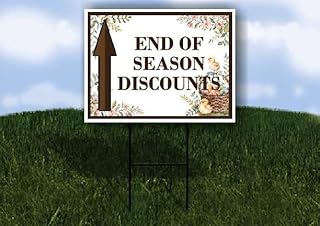 End Of Season Discounts Easter Spring Vintage Chicks Eggs Basket Brown Up Arrows Double Sided 18x24 in. Yard Road Sign
