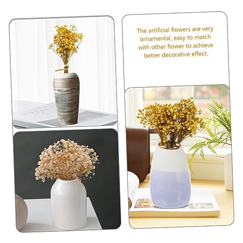 6pcs Ramo Mini Flores Secas Artificiales Decoración miniatura 3