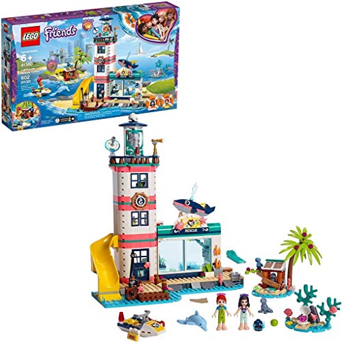 LEGO®-Friends Le centre de sauvetage du phare Jouet pour Fille et Garçon à Partir de 6 Ans et Plus, 602 Pièces 41380