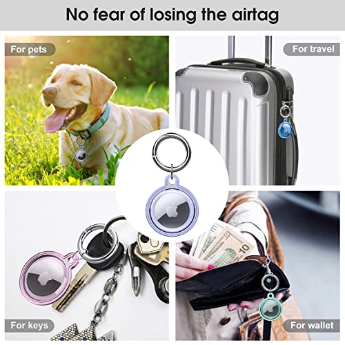Air Tags-4 Pack Apple Airtag Holder for Apple Air Tags-4 Pack Holder Keychain for Apple Air tag Airrtag - Image 4