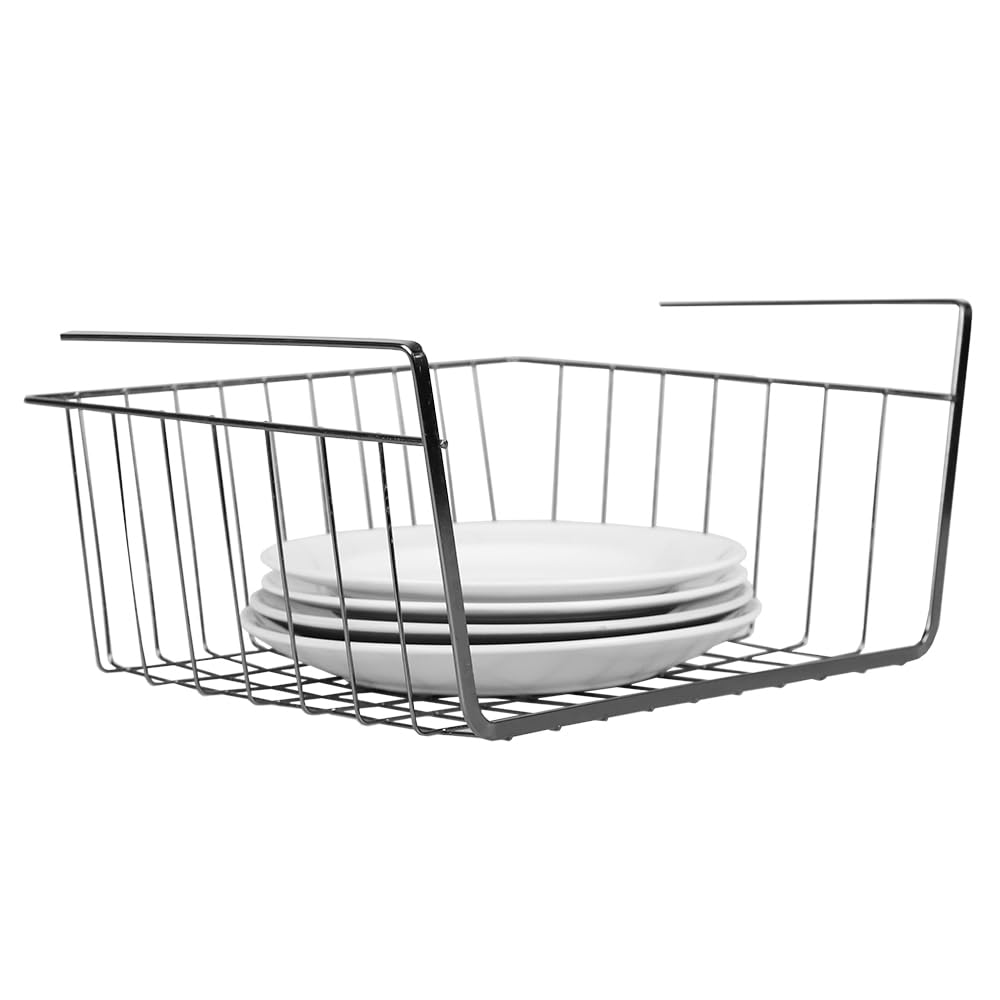 Panier de rangement sous étagère anti-gaspillage d'espace pour petits placards sombres