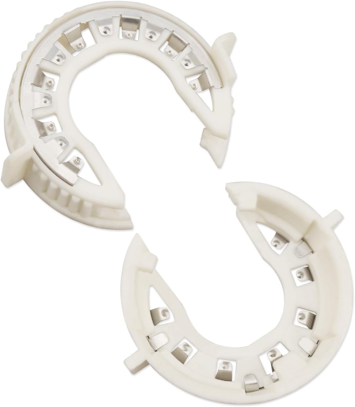 D1S D3S D8S Headlight Bulb Holder Retainer Clip Ring Fit for Chevrolet/GMC/Dodge/Jaguar/Evoque/Tesla 2010-2020, Hid Light Led Headlamp Bulb Holder Retainer Snap Ring Type C, White 2 PCS