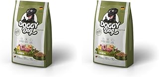 DOGGY Dog Lamm Sensitive, 1 kg, Trockenfutter mit hohem Fleischanteil für Sensible Hunde, getreidefreies Hundefutter mit Lachsöl, Made in Germany (Packung mit 2) product image