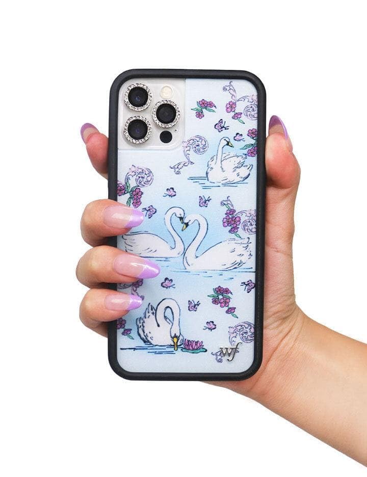 Image of Wildflower Cases - Compatible with iPhone 16 Pro Max | Protective Bumper, 6.5ft Drop Test Certified, Women Owned Small Business | Swan Lake