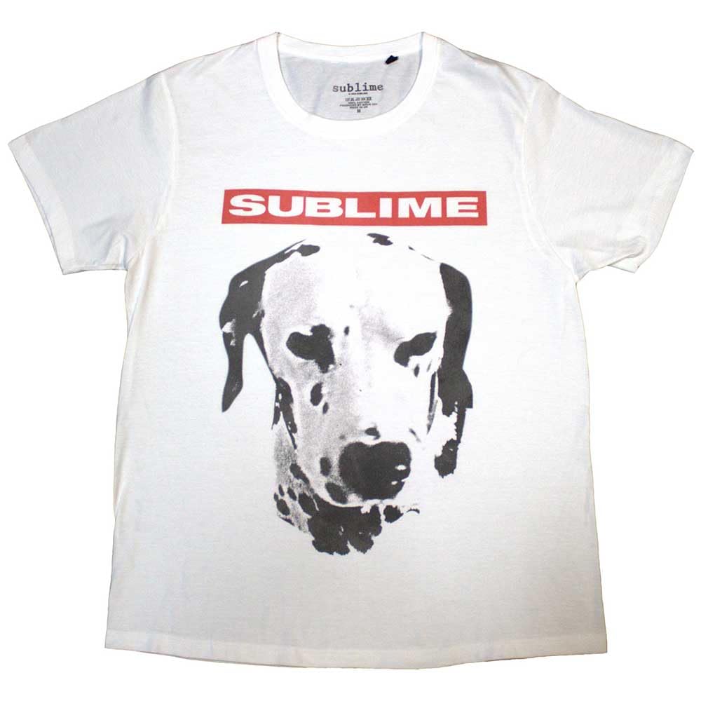 Rock Off Officially Licensed Products Sublime Dog Band Logo T Shirt L White
