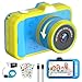 Kinderkamera, 3,5" Großbildschirm 48MP 1080P Digitalkamera Kinder mit 360° Drehbares Zoomobjektiv LED-Blitz Kamera Kinder Weihnachten Geschenk Spielzeug für 3 4 5 6 8 7 9 10 11 12 Jahre Jungen Mädchen