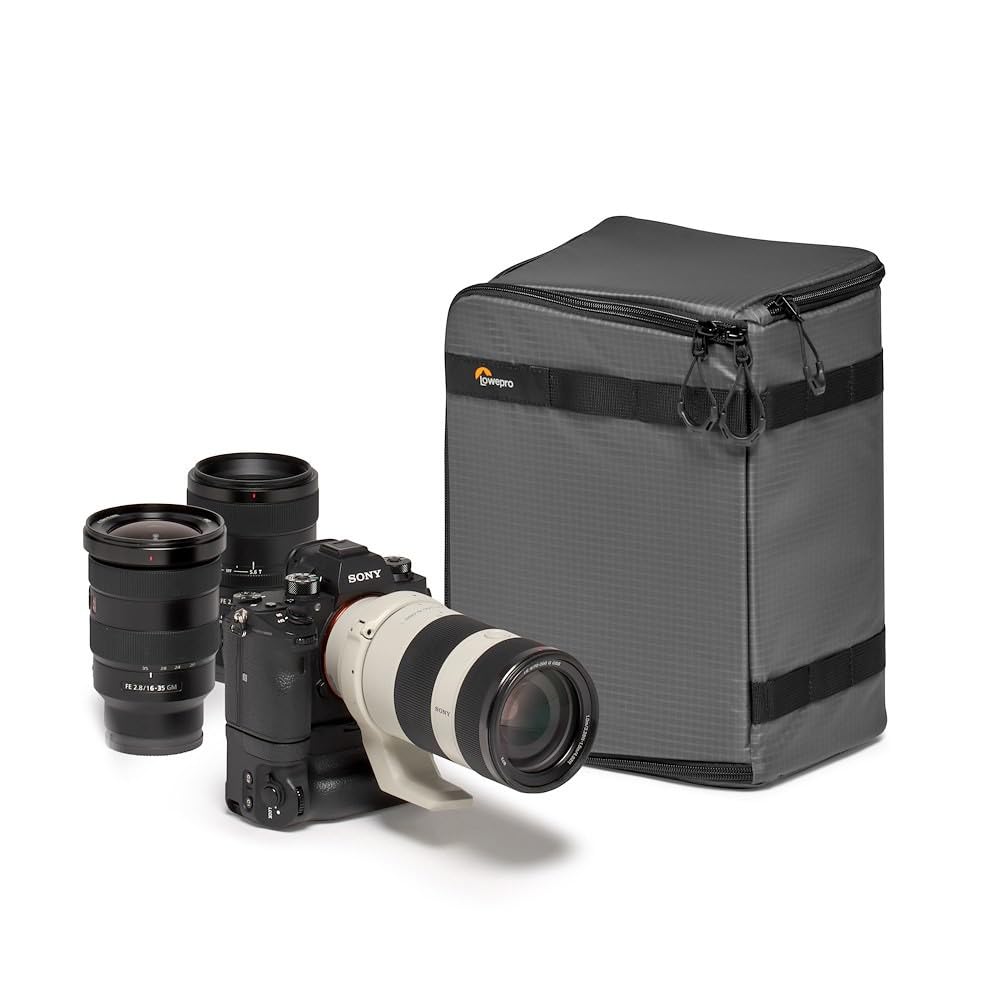 Lowepro GearUp PRO Camera Box Extra Large II, Custodia Rigida per Fotocamera Mirrorless e Reflex, Custodia con Divisori Regolabili per Zaino Fotografico, Borsa Fotografica
