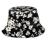 xvbcdfg cappello da pescatore con stampa floreale cappello da pesca cappello da sole da viaggio per uomo donna unisex, stampa floreale9, etichettalia unica