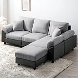 タンスのゲン ソファー 三人掛け 洗える カバー付き カウチソファ L字 布地 クッション付き ソファーセット ソファ カウチ 31200005(110057)