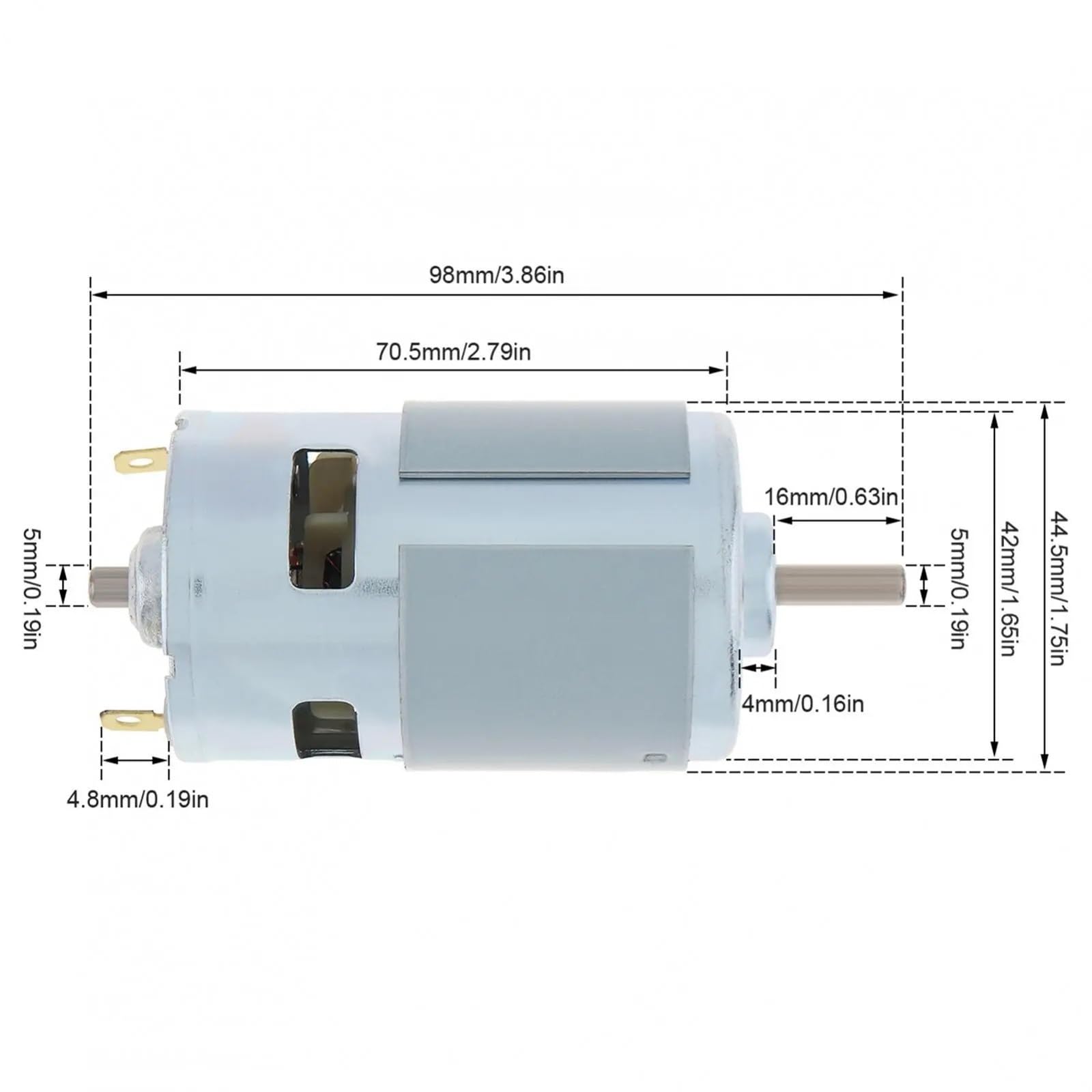 Silnik prądu stałego 795, 12 V, 24 V, 3000-12000 obr./min, szybki mikrosilnik z dużym momentem obrotowym, do zabawek DIY, mikro-maszyn z podwójnym łożyskiem kulkowym (24 V 12000 obr./min)