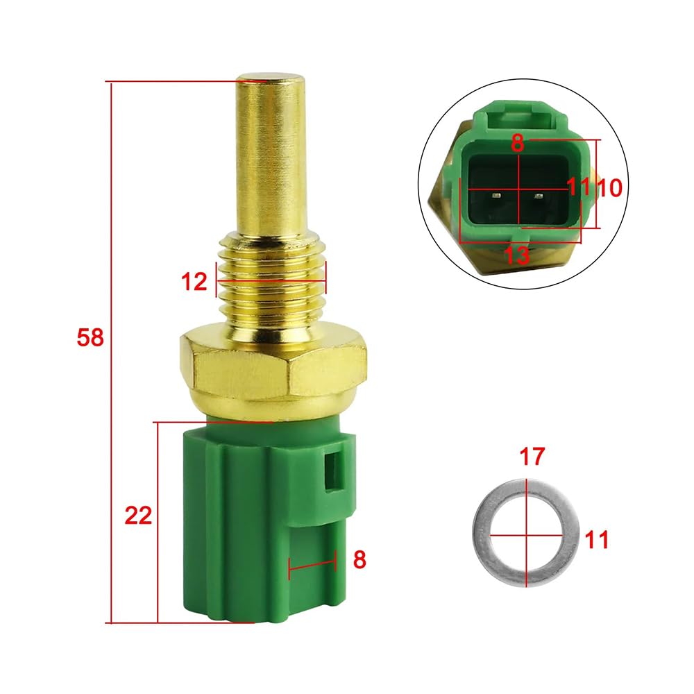 Sensore di Temperatura dell'Acqua per Motore Jaguar XK 2007-2009 1365051G101365057F001365061B001365071C00