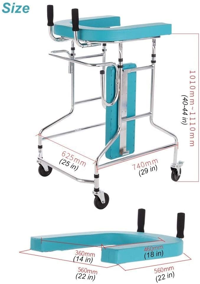②PCW歩行器　W1B ジュニア用　背もたれクッション付 屋外用&室内用タイヤ有 ①PCW歩行器 W1B ジュニア用 背もたれクッション付 屋外用&室内