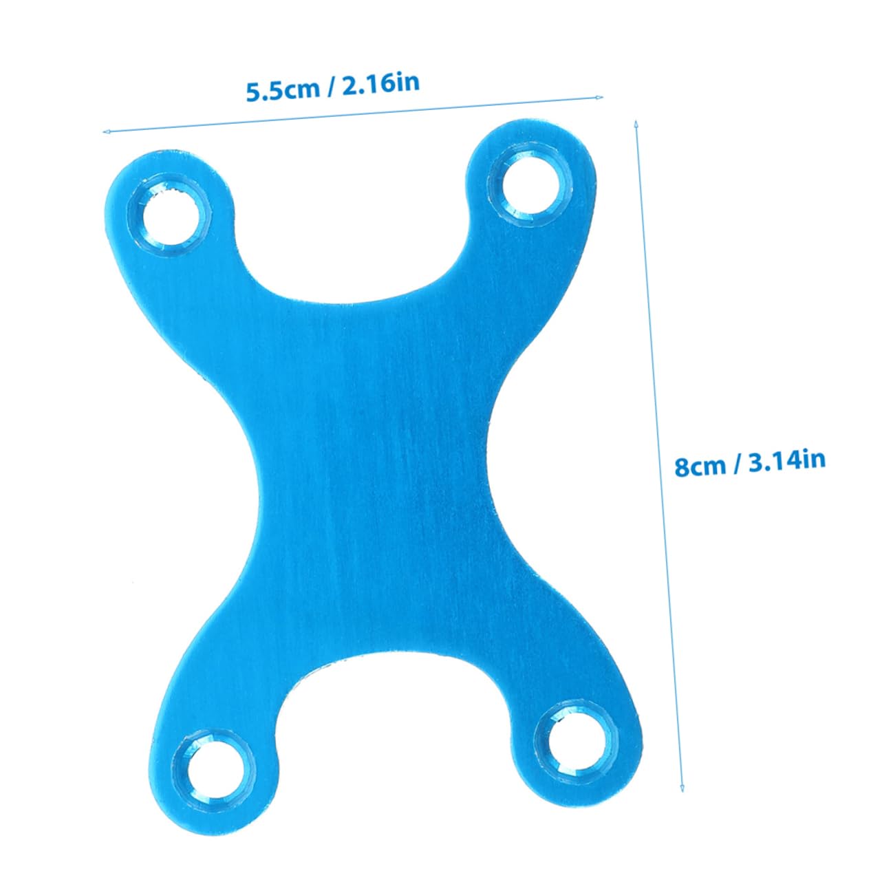 KICHOUSE Skateboard Bridge Support 4pcs Aluminum Gasket Anti-Sink for Easy Repair and Longevity