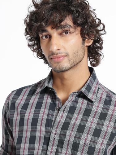 Image of Rare Rabbit Regular fit Checked Shirt