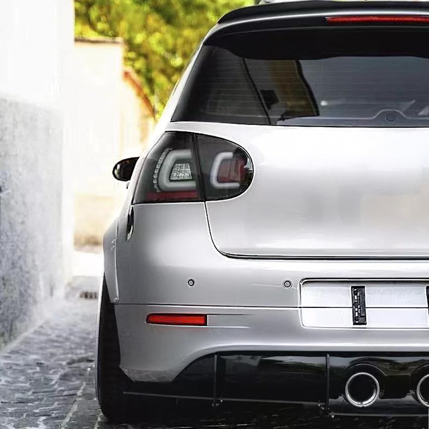 Difusor Parachoques Trasero Alerón para Volkswagen Golf 5 Golf MK5 R32,Anticolisión Coche Alerones Traseros ala Difusor Labios