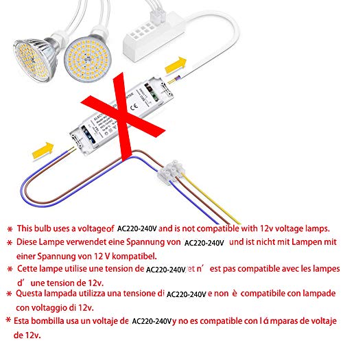 OUGEER 6 lampadine LED MR16 6W AC 220-240V LED